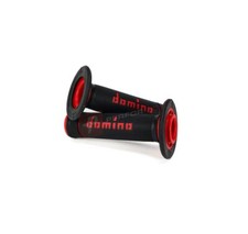 Domino Black and Red Speedway X-Treme Handlebar Grips to fit Maico Bikes