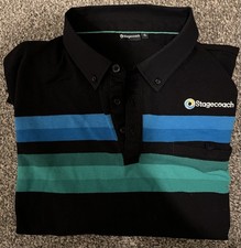 Stagecoach Bus Uniforms Polo Shirt Men's Blue, Size XL