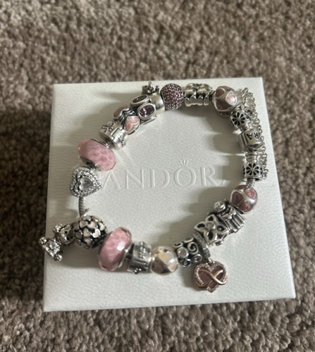Pandora pink charm - , bracelet