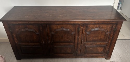 Oak sideboard late victorian - sideboard,