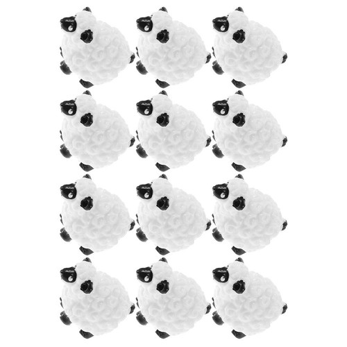 12pcs mini resin sheep - 12pcs,