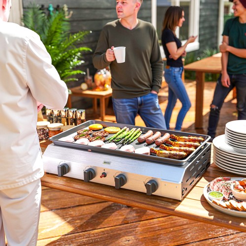 Gas plancha barbecue grill - gas,