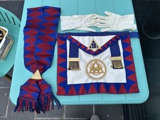 Vintage Cornwall Masonic Regalia Chapter Apron Collar Gloves ExCondition 