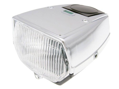 Headlight square chromed for - square,
