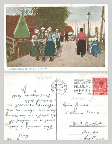 Vintage postcard marken - vintage,