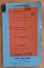 STANDARD VANGUARD SALOON ESTATE VAN PICK-UP 1951-52 INSTRUCTION MANUAL R.E.M.E.