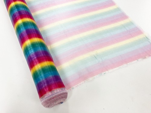 Rainbow organza fabric pride - rainbow,