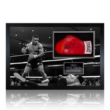 Mike Tyson Signed Framed