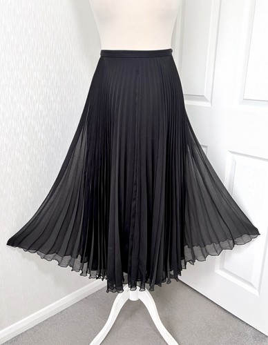 Whistles black pleated skirt - black,