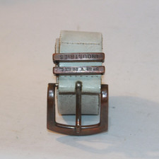 Vintage Petrol Industries Mens Leather Belt 38" White Worn-Look