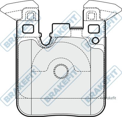 Apec rear brake pad set - brake,