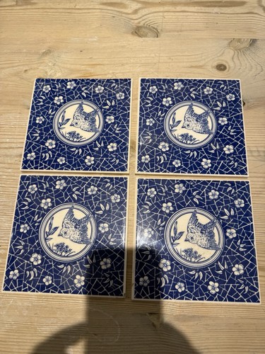 Vintage cobalt blue white - cobalt,