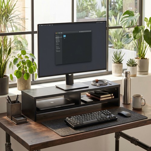 Computer desktop monitor stand - monitor,