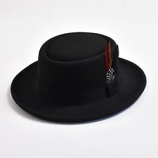 Mens Ladies Hat Fedora Wide