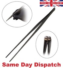 Extra Long Tweezers Medical Grade Stainless Steel Serrated Tips 310mm / 12 Inch