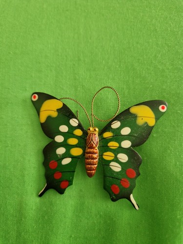 Vintage enamel butterfly - 🌸,