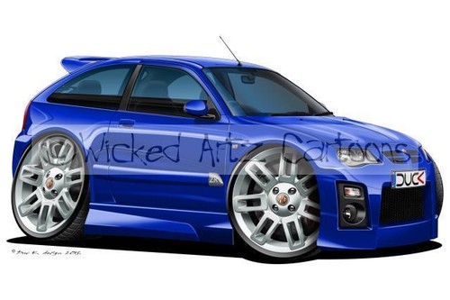 Wickedartz cartoon car rover - wickedartz,