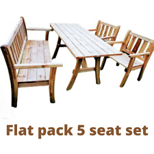 FREE DELIVERY 5 seater Wooden