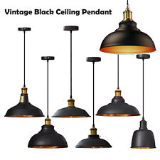 Vintage Industrial Ceiling Pendant Light Metal Lampshade Loft Hanging Retro Lamp