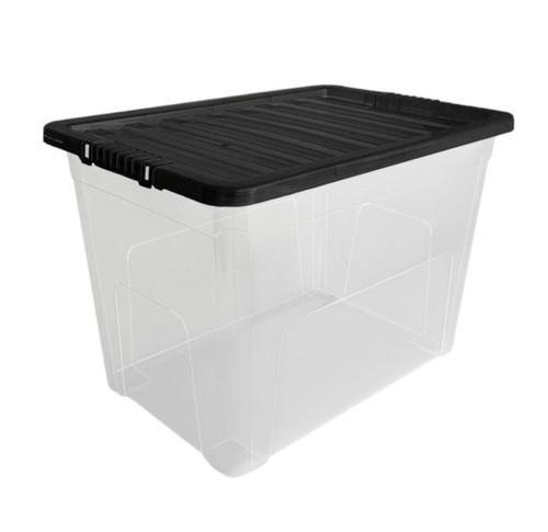 Clear plastic storage boxes - clear,