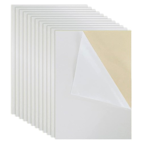 White self adhesive felt - white,