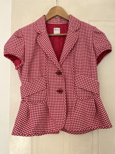 Ladies cerise and white - cerise,