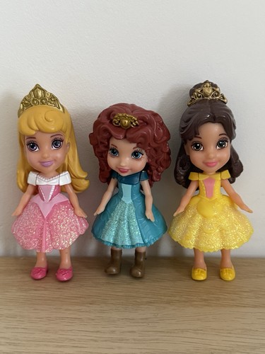 Disney princess mini dolls - dolls, x3