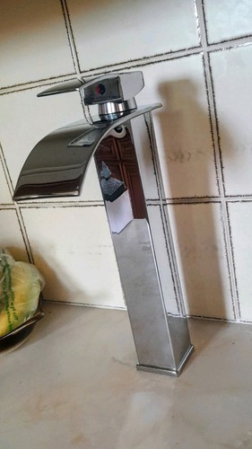 Large high rise bathroom sink - bathroom,