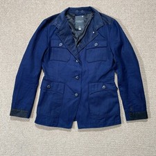 G Star Raw Jacket Womens Small 8 10 Navy Blue Military Stella Correct Army