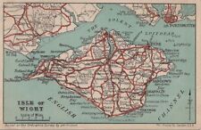(ca63) Very Early Dean Isle of Wight Map Postcard