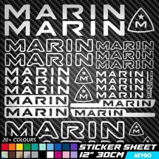 27x MARIN Vinyl Decal Stickers