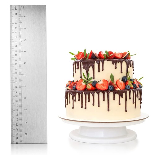 Inch metal cake scraper - metal,