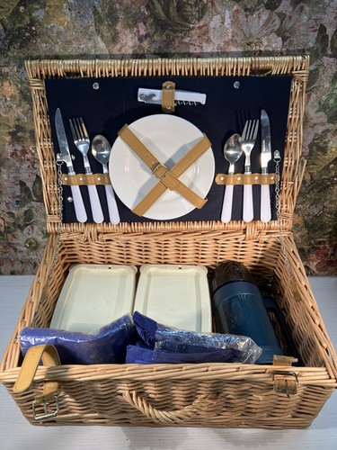 Picnic rattan basket with - picnic,