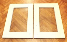 WREN KITCHENS GLAZED CUPBOARD DOORS SHAKER  EACH 720MM X 500MM GLOSS CREAM