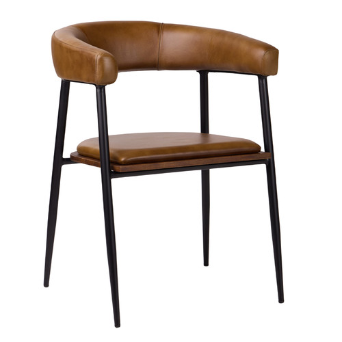 Leather upholstered armchair - leather,