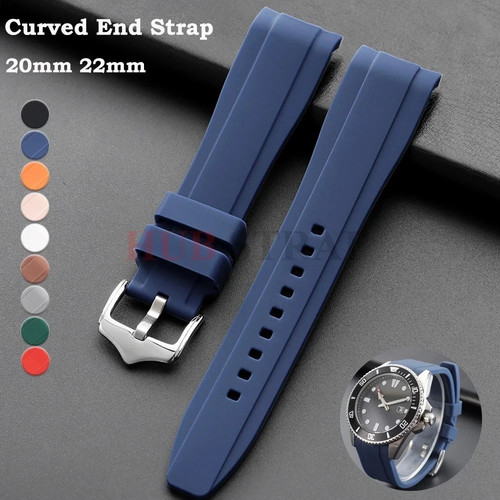 20mm 22mm curved end rubber - curved,