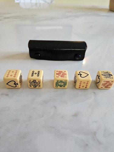 Vintage poker dice - poker, with