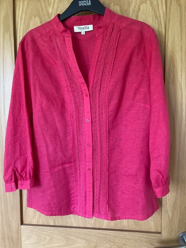Linen cotton blouse top by - cotton,