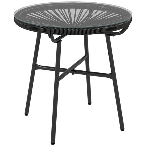 Outsunny rattan side - rattan, w/