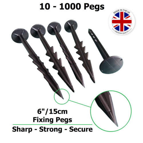 Ground pegs garden weed - 6",