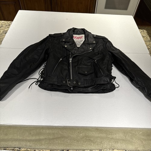 Vintage roxx leather biker - vintage,