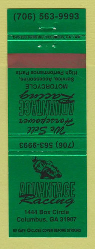 Matchbook cover advantage - matchbook,