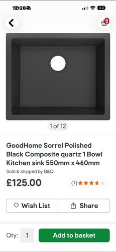 Black quartz sink - quartz,