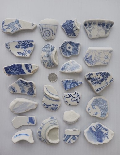 Sea glass pottery from - sea,