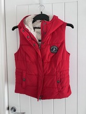 Abercrombie & Fitch Red Women’s Gilet Jacket Size M Medium