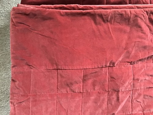 King size bedspread - size, burgundy