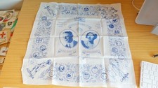 BG91: King George VI Accession Large Handkerchief 1936 - Coronation Souvenir