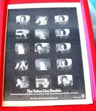 The Tubes What Do You Want From Live Vintage 1978 Press/Mag ADVERT Poster-Size