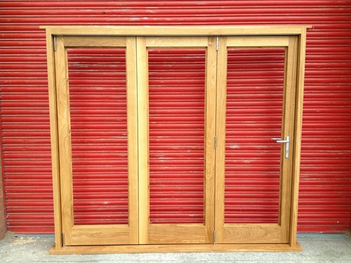 Solid oak folding doors - solid, bi-folding