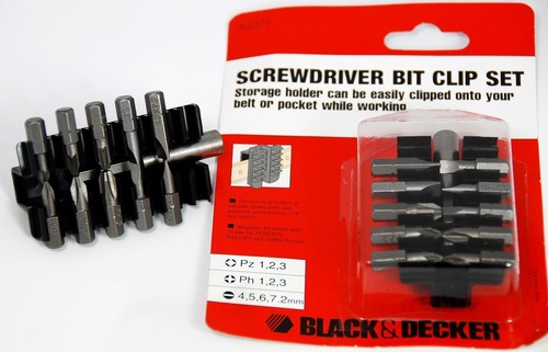 Black decker screwdriver bit - decker,